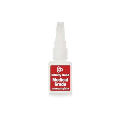 small bottle of medical grade cyanoacrylate adhesive