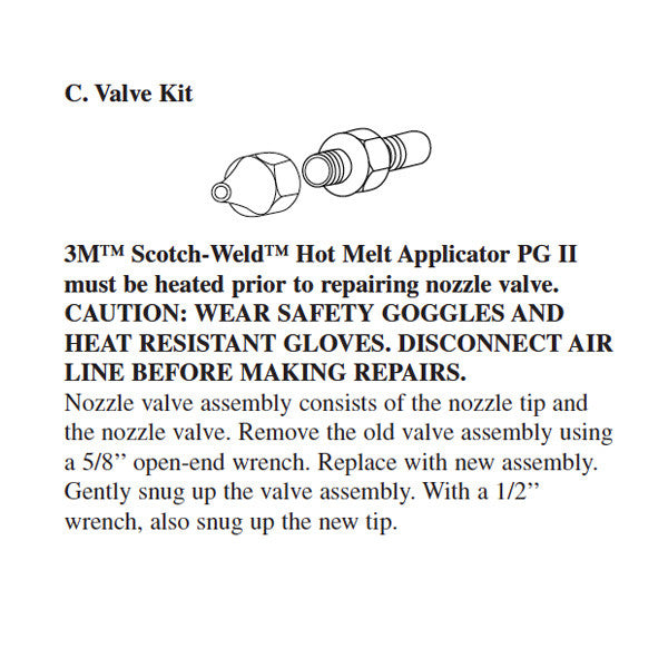 3M 9223 PG II Valve Kit