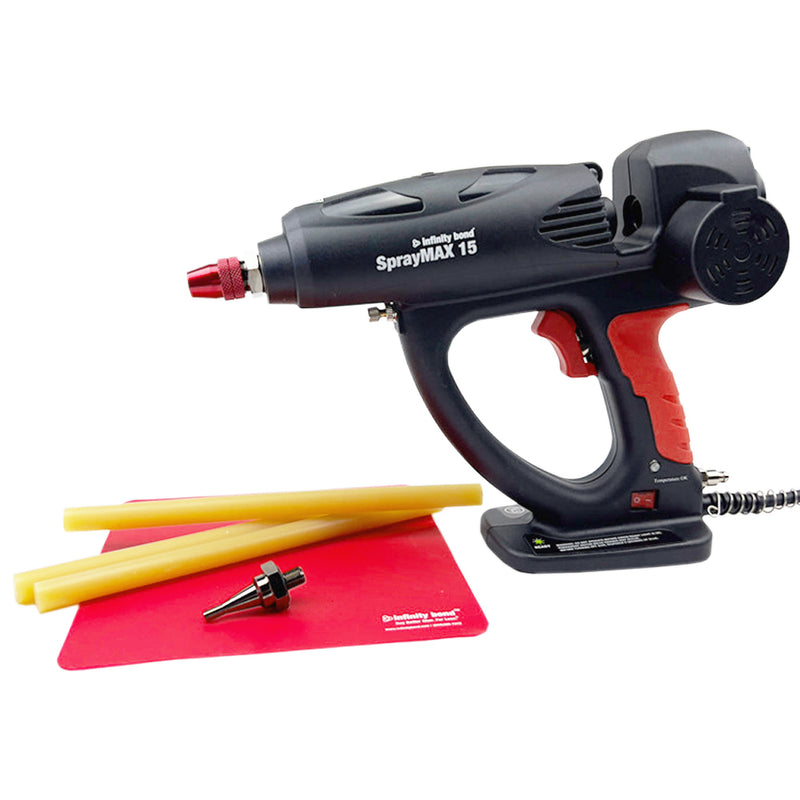 Infinity BOnd SprayMAX 15 Hot Melt Glue Gun with Glue Sticks