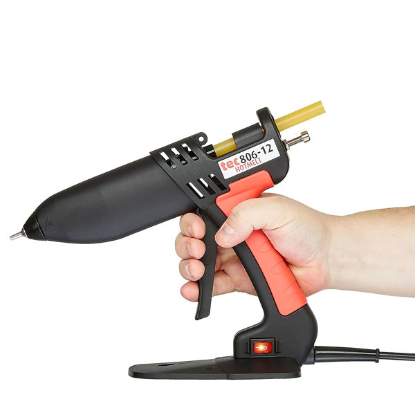 Side view of the Power Adhesives TEC 806 hot melt glue gun